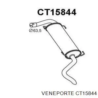 1607285480 Peugeot/Citroen silenciador, parte traseira