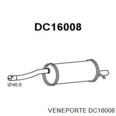 200103945R Renault (RVI) silenciador, parte traseira