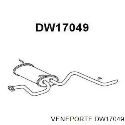 DW17049 Veneporte глушитель, задняя часть
