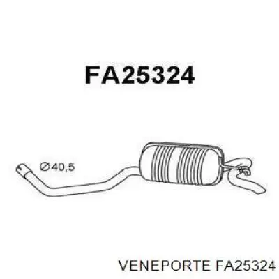 Глушитель задний FA25324 Veneporte