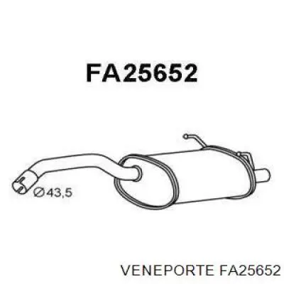 Глушитель задний FA25652 Veneporte