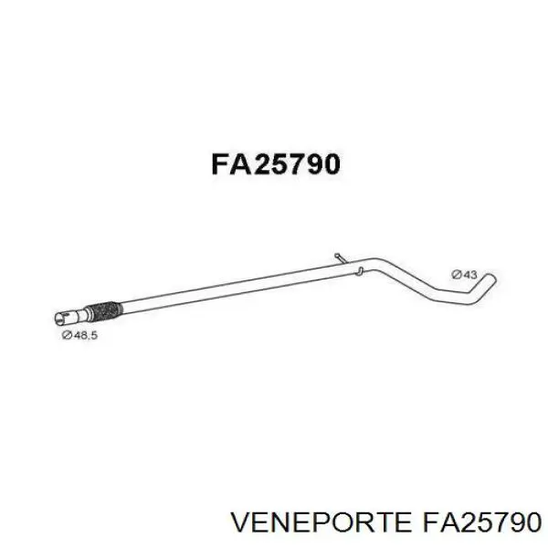 Приёмная труба FA25790 Veneporte