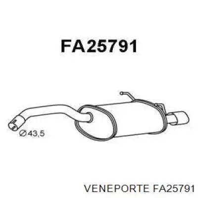 Глушитель задний FA25791 Veneporte