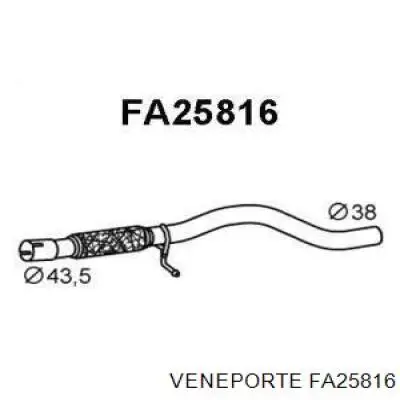 Глушитель, центральная часть FA25816 Veneporte