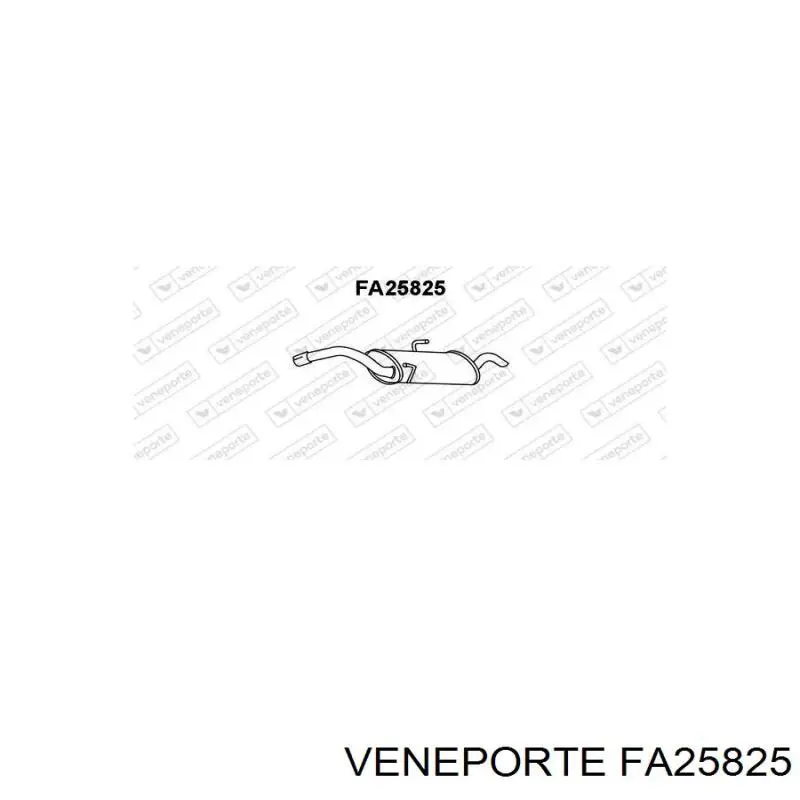 FA25825 Veneporte глушитель, задняя часть