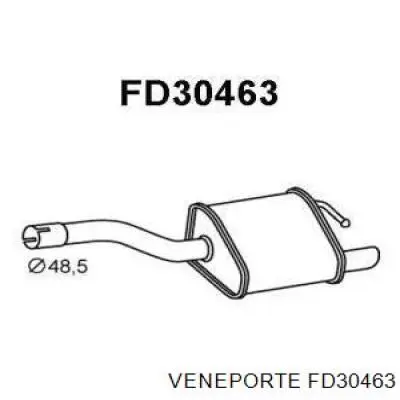 Глушитель задний FD30463 Veneporte