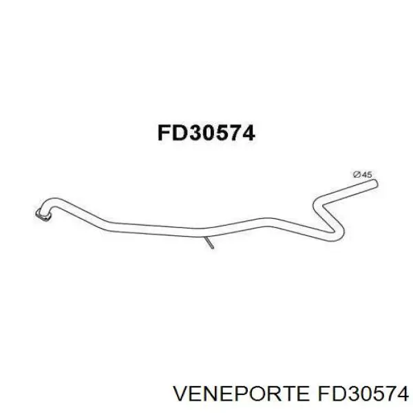 Глушитель, передняя часть FD30574 Veneporte