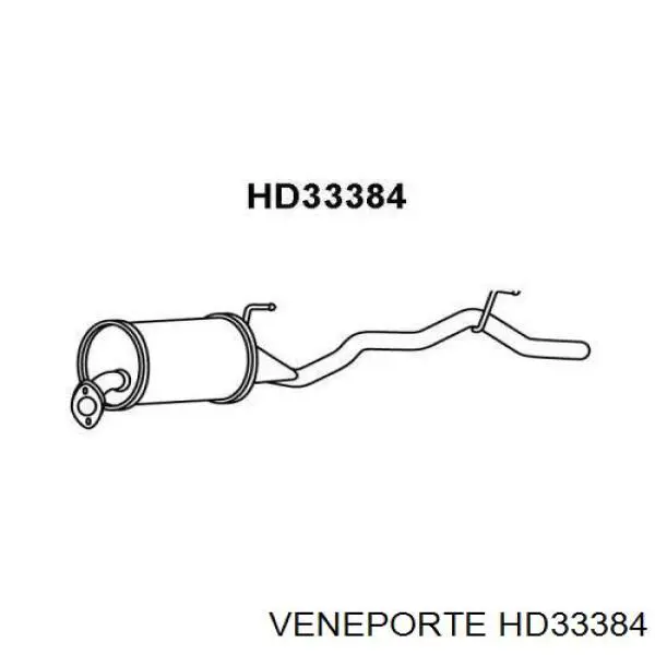 Глушитель задний HD33384 Veneporte