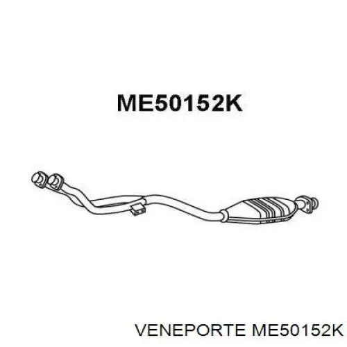 ME50152K Veneporte труба приемная (штаны глушителя передняя)