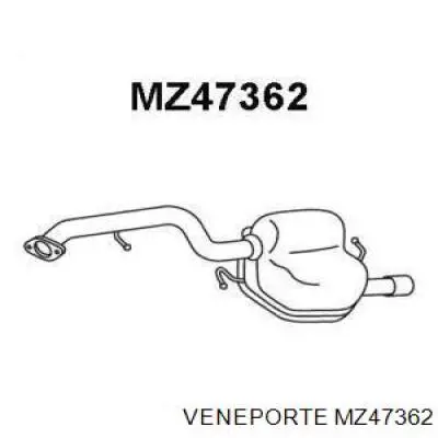 Глушитель задний MZ47362 Veneporte