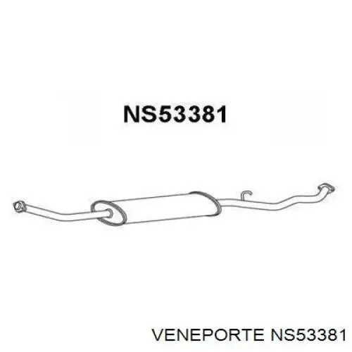 Центральная часть глушителя NS53381 Veneporte