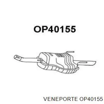 Глушитель задний OP40155 Veneporte