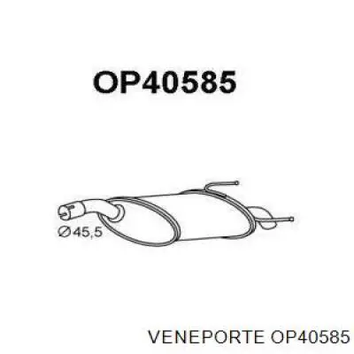 OP40585 Veneporte глушитель, задняя часть
