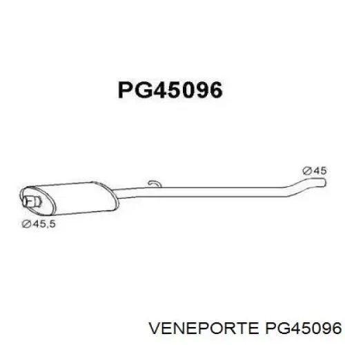 Центральная часть глушителя PG45096 Veneporte