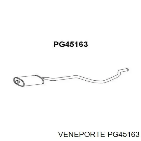 Центральная часть глушителя PG45163 Veneporte