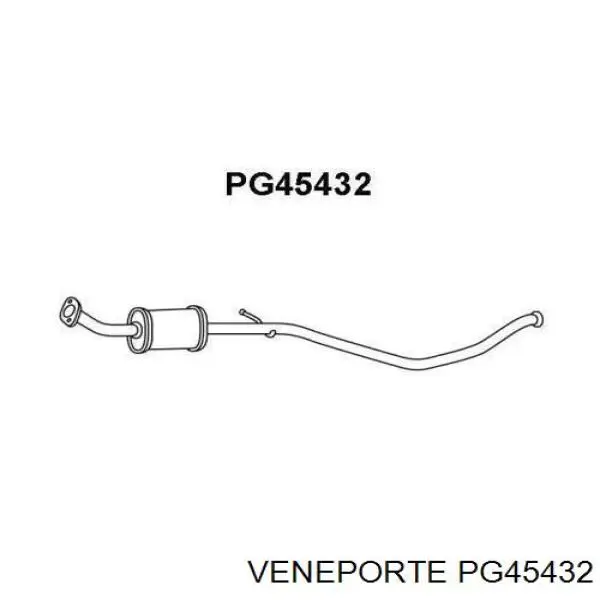 Центральная часть глушителя PG45432 Veneporte