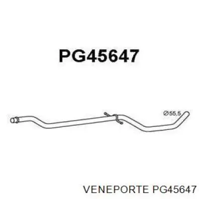 Центральная часть глушителя PG45647 Veneporte