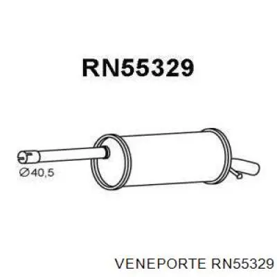 Глушитель задний RN55329 Veneporte