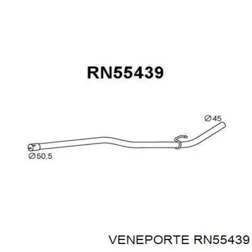 Глушитель, центральная часть RN55439 Veneporte