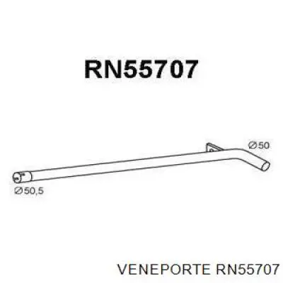 Глушитель, центральная часть RN55707 Veneporte