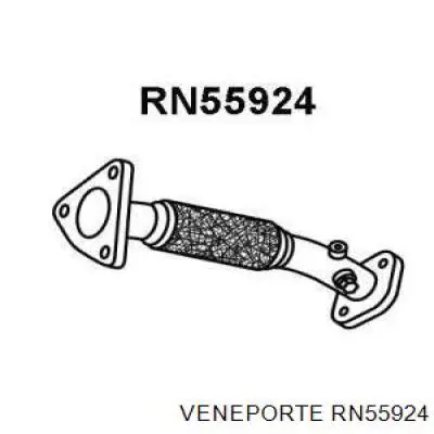 RN55924 Veneporte tubo de admissão dianteiro (calças do silenciador)