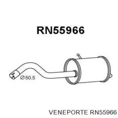 Глушитель задний RN55966 Veneporte