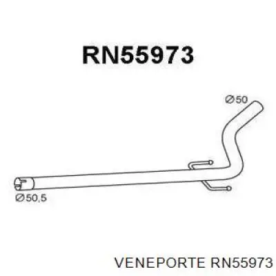 Silenciador, parte central para Renault Kangoo (KW01)