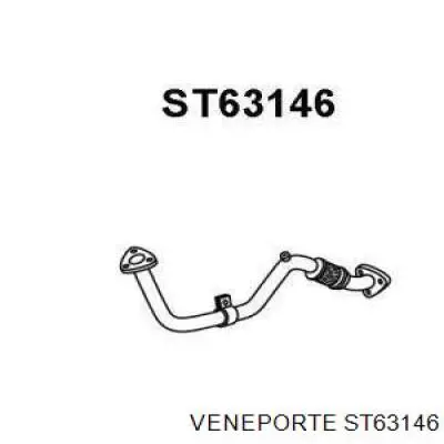 ST63146 Veneporte труба приемная (штаны глушителя передняя)
