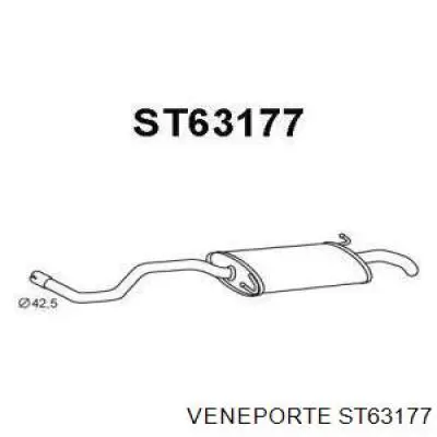 Глушитель задний ST63177 Veneporte