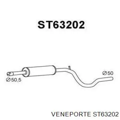 Центральная часть глушителя ST63202 Veneporte