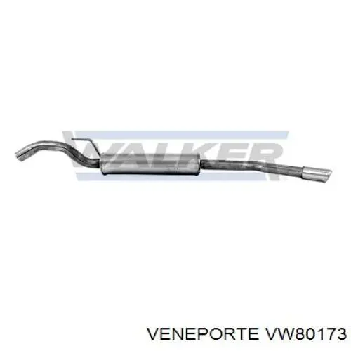 VW80173 Veneporte глушитель, задняя часть