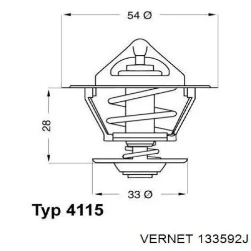 Термостат 133592J Vernet