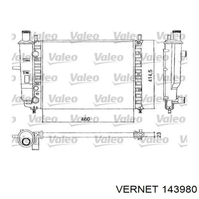 143980 Vernet Авто термостат