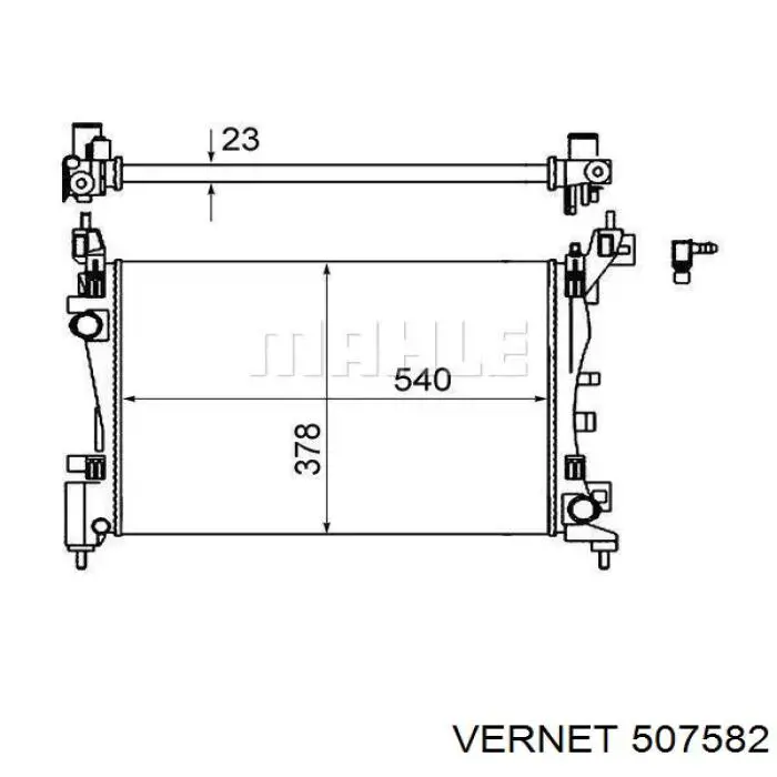507582 Vernet Авто термостат