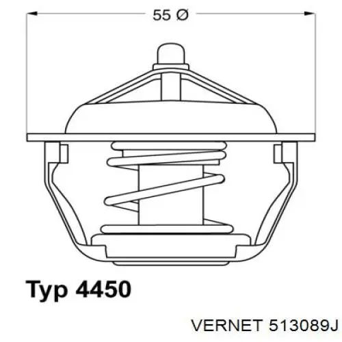 Купить 513089J Vernet Автомобильный термостат
