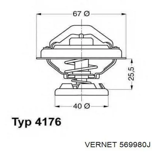 Термостат 569980J Vernet
