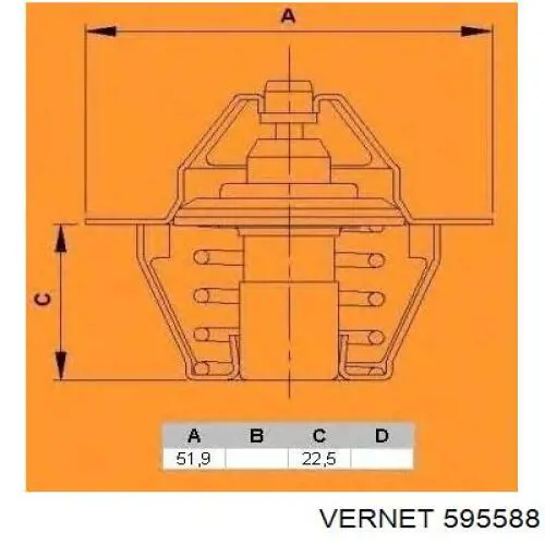 595588 Vernet Авто термостат