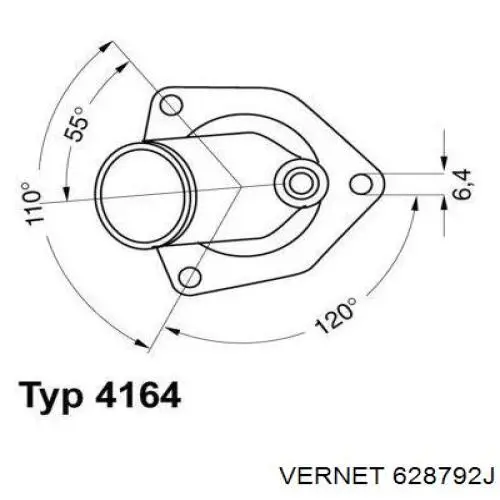 628792J Vernet Авто термостат