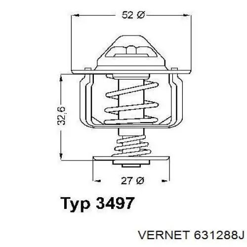 631288J Vernet Авто термостат