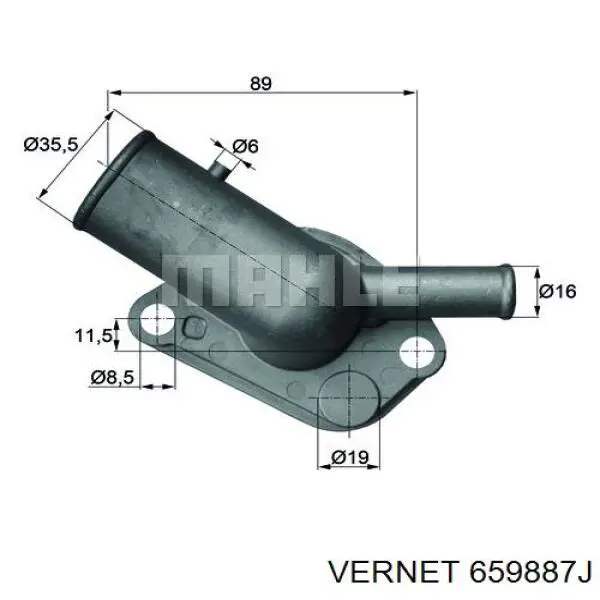 Термостат в корпусе HELLA TI6487D цена, от 10.27 USD