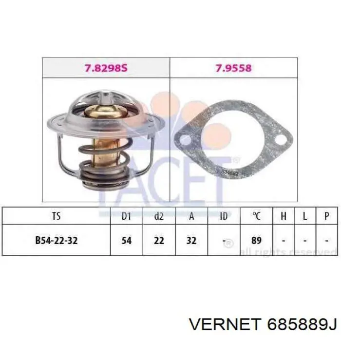 685889J Vernet Авто термостат