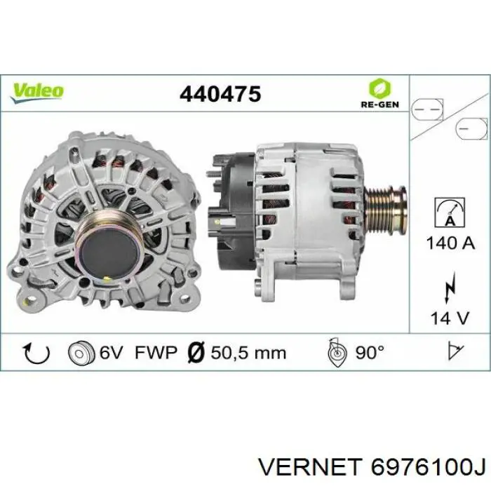 6976100J Vernet Авто термостат