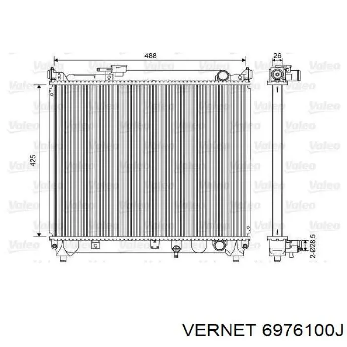 Термостат в корпусе Vernet 6976100J цена, от 40.14 USD