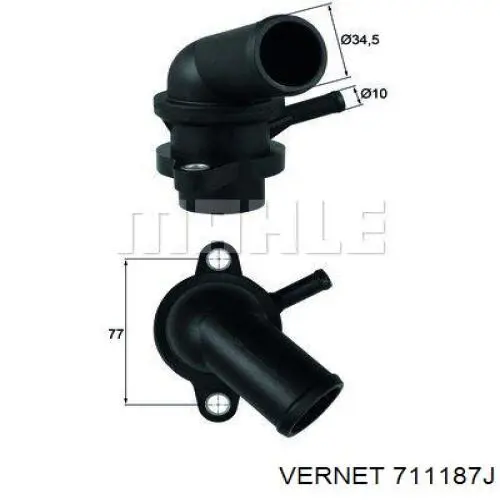 Termostato, refrigerante 711187J Vernet