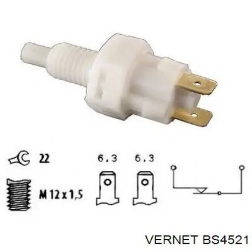 BS4521 Vernet Датчик тормоза