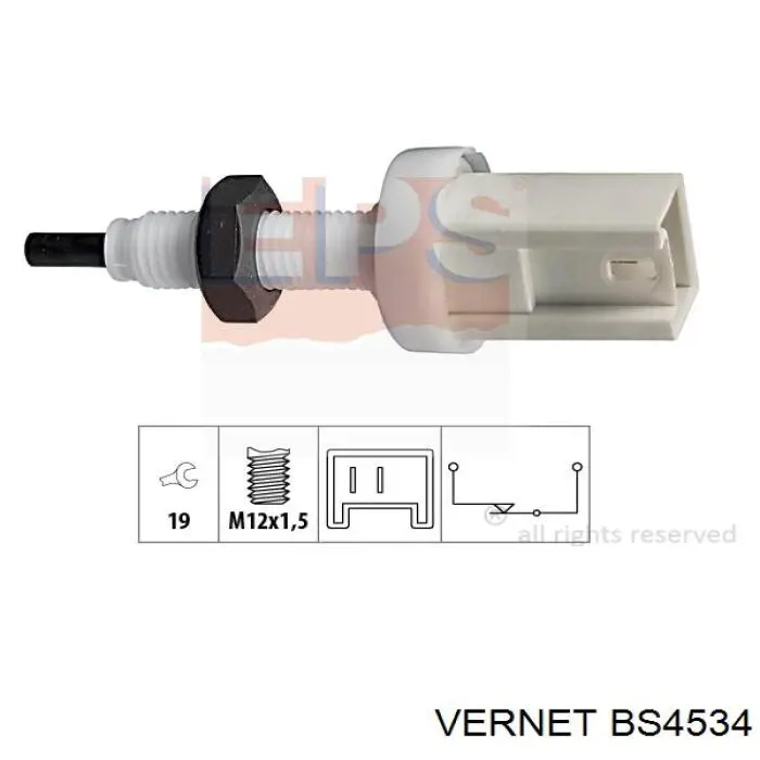 Interruptor Luz De Freno BS4534 Vernet