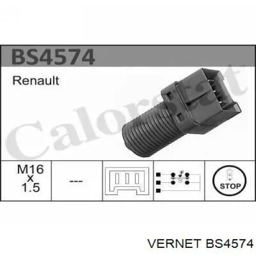 Interruptor luz de freno BS4574 Vernet