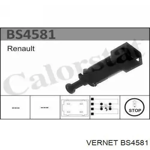 BS4581 Vernet Датчик тормоза