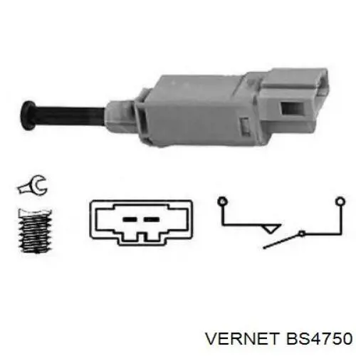 Купить BS4750 Vernet Датчик включения сцепления