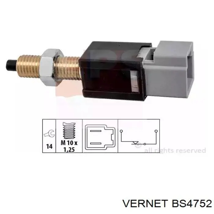 Купить BS4752 Vernet Лягушка стоп сигнала